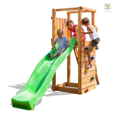 Wooden playtower with a slide TIPTOP