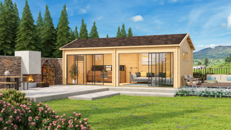 Light-Filled and Airy Garden Room ALU CONCEPT JARA 44 B | 4.35 x 8.4 m