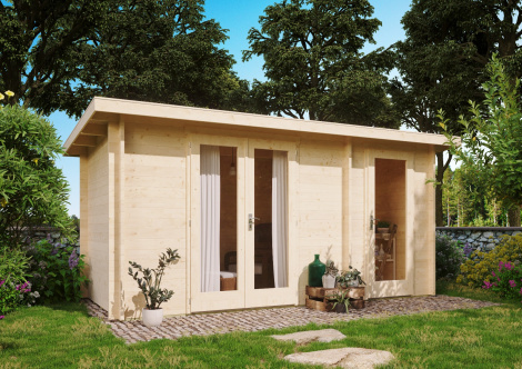Garden Room Carin 44 A with Storage Room | 5.4m x 2.5m ( 17'8" x 8'2")