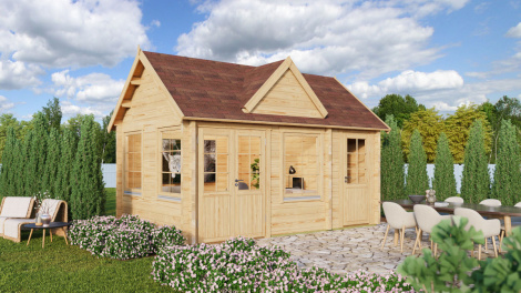 Lovely garden room with a gable roof Clockhouse DOVER 44 | 3.41 x 4.95 m