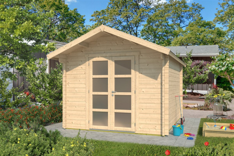Cosy Garden Shed with Double Door LEXI 44 H | 3.4 x 4.4 m