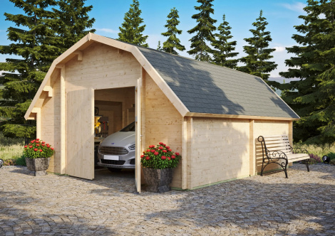 Wooden Garage RHÖN 44 | 5.2 x 5.98 m