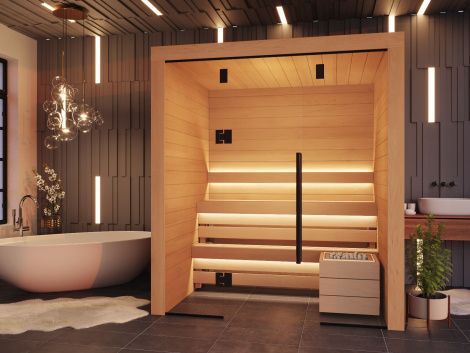 Luxurious Modular Sauna OTTO M Aspen Design | 1.6 x 2m (4'11" x 6'7")